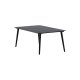 VENTURE DESIGN Lina udendrs loungebord, rektangulr - sort aluminium (60x100)