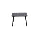 VENTURE DESIGN Lina udendrs loungebord, rektangulr - sort aluminium (60x100)