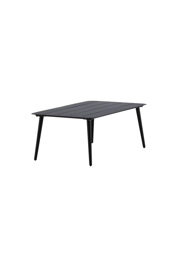 VENTURE DESIGN Lina udendrs loungebord, rektangulr - sort aluminium (60x100)