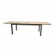 VENTURE DESIGN rektangulr Mexico havebord m. udtrk - natur teaktr og sort aluminium