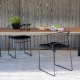VENTURE DESIGN Break havebord, rektangulr - natur polywood og sort aluminium (90x200)