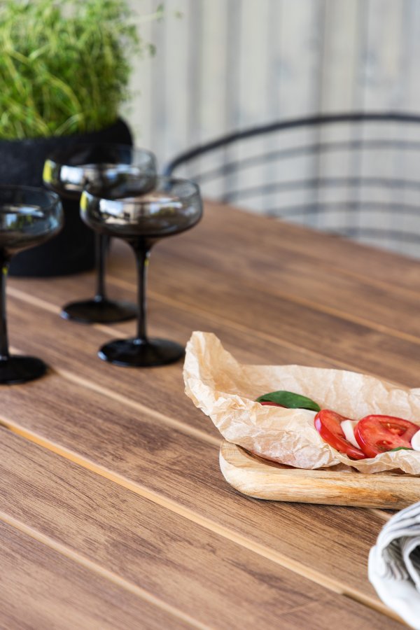 VENTURE DESIGN Break havebord, rektangulr - natur polywood og sort aluminium (90x200)