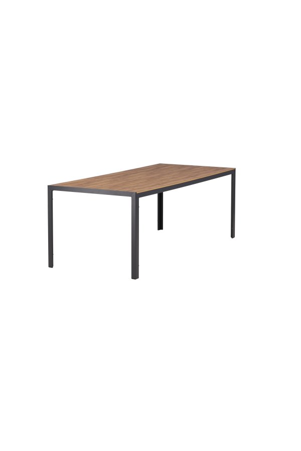 VENTURE DESIGN Break havebord, rektangulr - natur polywood og sort aluminium (90x200)