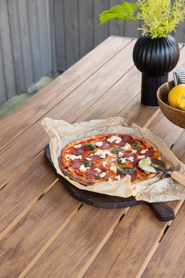 VENTURE DESIGN Break havebord, rektangulr - natur polywood og sort aluminium (90x150)