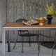 VENTURE DESIGN Break havebord, rektangulr - natur polywood og sort aluminium (90x150)