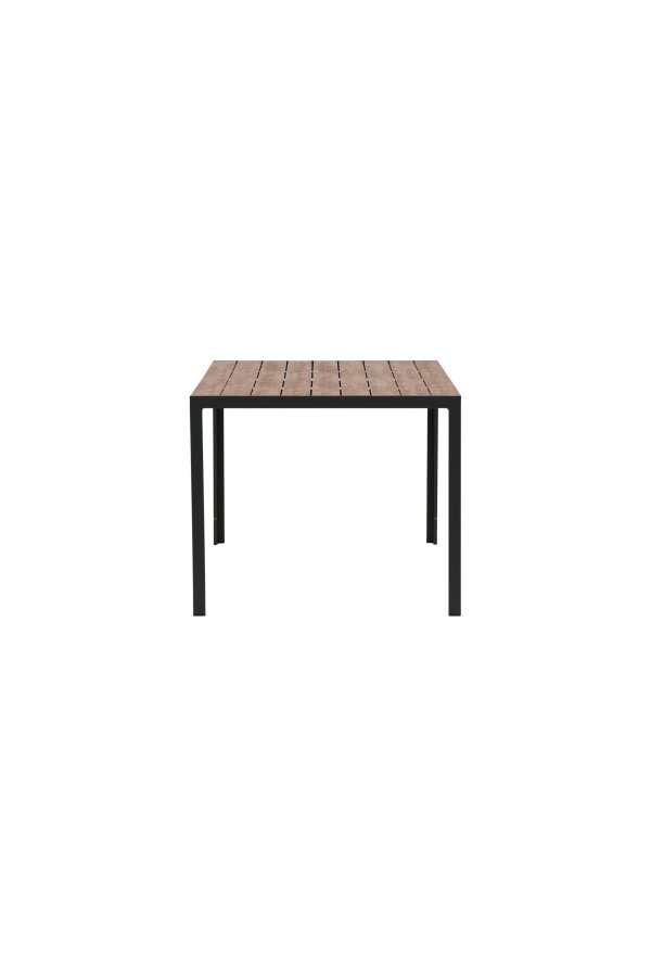VENTURE DESIGN Break havebord, rektangulr - natur polywood og sort aluminium (90x150)
