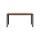 VENTURE DESIGN Break havebord, rektangulr - natur polywood og sort aluminium (90x150)