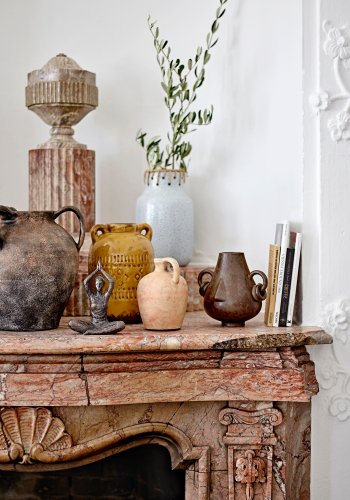 BLOOMINGVILLE Rijad Deko Vase, Gul, Terrakotta