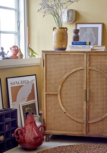 BLOOMINGVILLE Rijad Deko Vase, Gul, Terrakotta