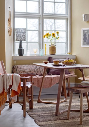 BLOOMINGVILLE Rijad Deko Vase, Gul, Terrakotta