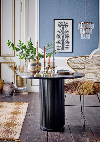 BLOOMINGVILLE Pansy Pude, Brun, Lammeskind Tibetansk W: 50cm, L: 50cm