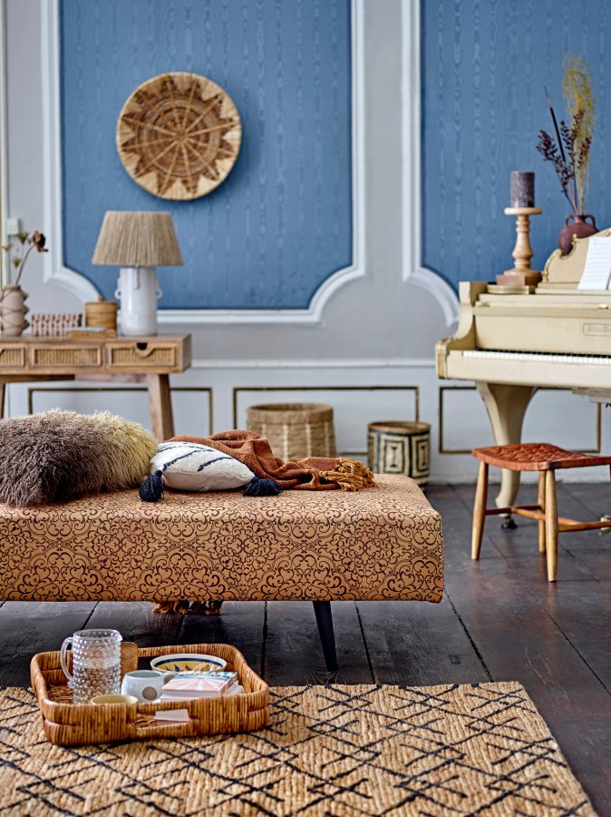 BLOOMINGVILLE Pansy Pude, Brun, Lammeskind Tibetansk W: 50cm, L: 50cm