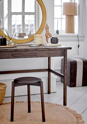 BLOOMINGVILLE Gil taburet - brun eg (D:33xH:45)