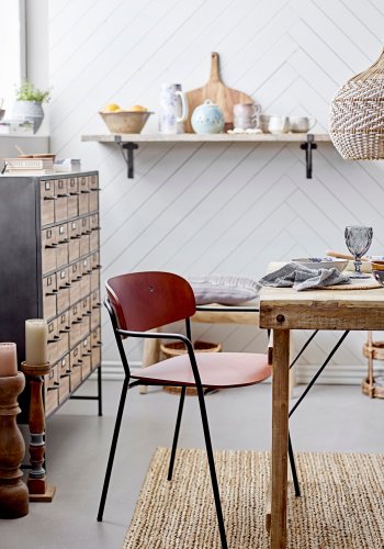 CREATIVE COLLECTION Regine Piedestal Lysestage, Brun, Mango