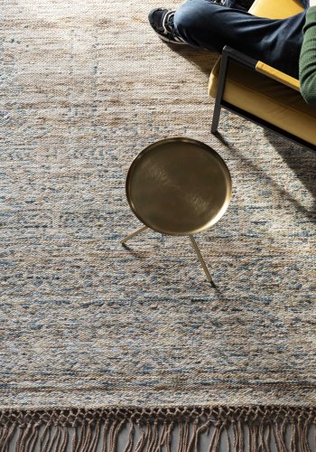 WHITE LABEL LIVING Max gulvtppe, rektangulr - beige uld (170x240)