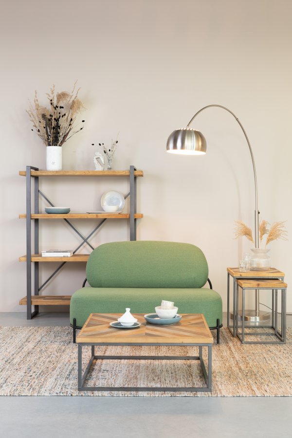 WHITE LABEL LIVING Max gulvtppe, rektangulr - beige uld (170x240)