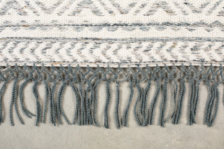 WHITE LABEL LIVING Liv gulvtppe, rektangulr - havbl uld (200x300)