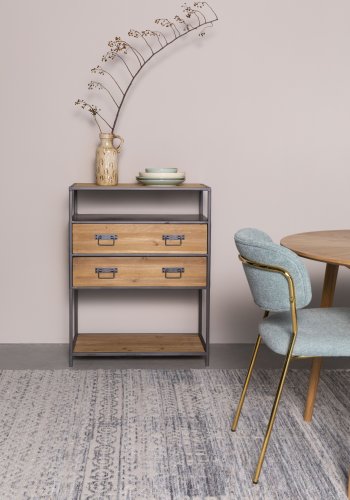 WHITE LABEL LIVING Liv gulvtppe, rektangulr - havbl uld (200x300)