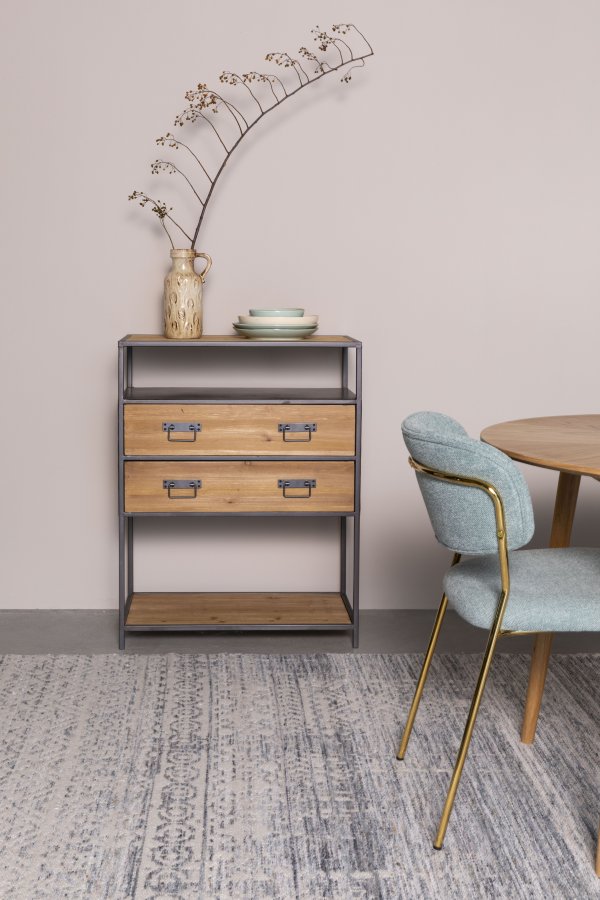 WHITE LABEL LIVING Liv gulvtppe, rektangulr - havbl uld (200x300)