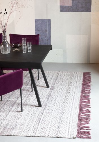 WHITE LABEL LIVING Liv gulvtppe, rektangulr - lilla uld (170x240)