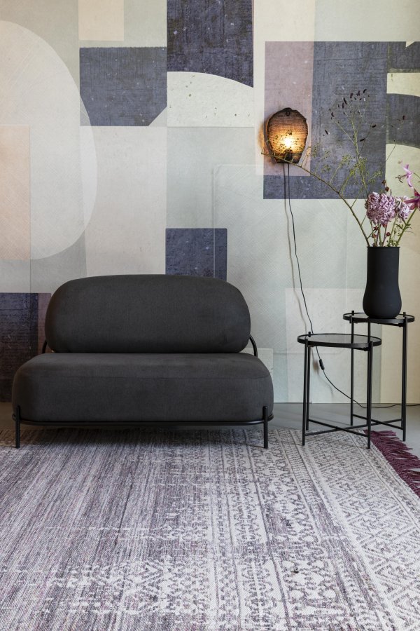 WHITE LABEL LIVING Liv gulvtppe, rektangulr - lilla uld (170x240)