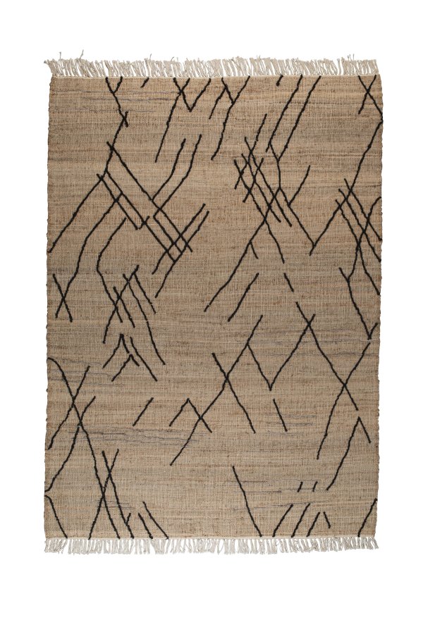 DUTCHBONE Ishank gulvtppe, rektangulr - brun uld (170X240)