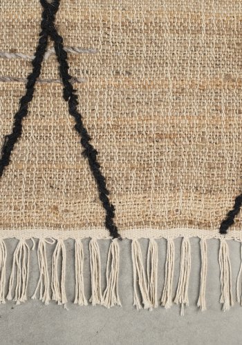 DUTCHBONE Ishank gulvtppe, rektangulr - brun uld (170X240)