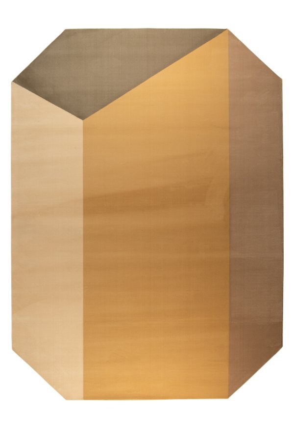 ZUIVER Harmony gulvtppe, m. mnster - brun og rice decolan (160x230)