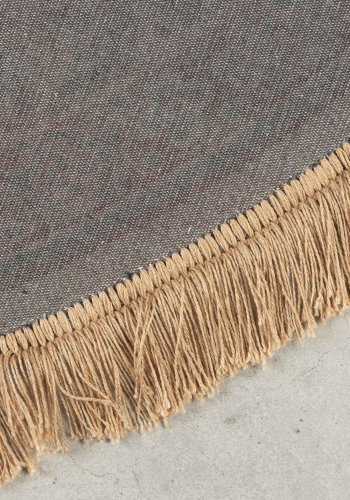 WHITE LABEL LIVING Raz gulvtppe, rund - grn og multifarvet viskose (200)