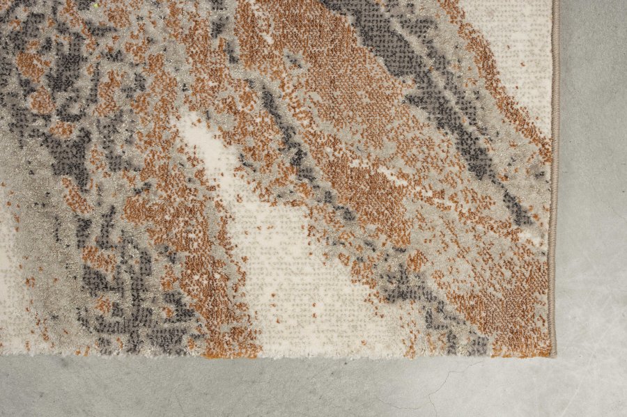 ZUIVER Solar gulvtppe, m. mnster, rektangulr - gr og terra decolan (200x290)