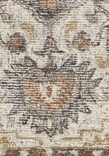 DUTCHBONE Amori gulvtppe, rektangulr - gr og mursten polyester og uld (160X230)