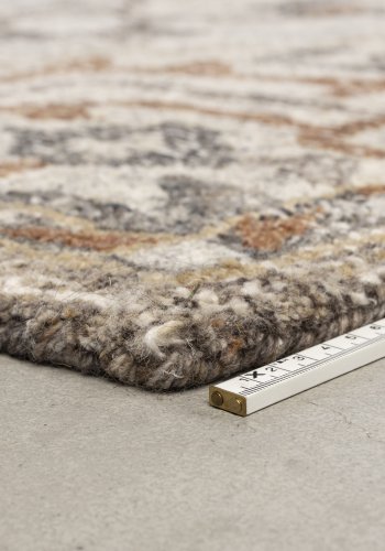 DUTCHBONE Amori gulvtppe, rektangulr - gr og mursten polyester og uld (160X230)