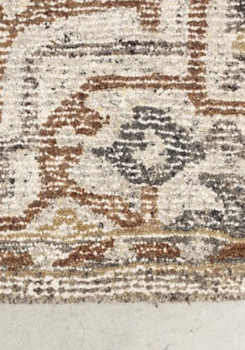 DUTCHBONE Amori gulvtppe, rektangulr - gr og mursten polyester og uld (160X230)