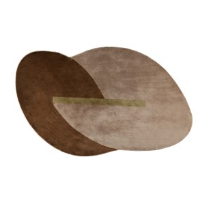 ZUIVER Phila gulvtppe, m. mnster - terra polyester (160x257)