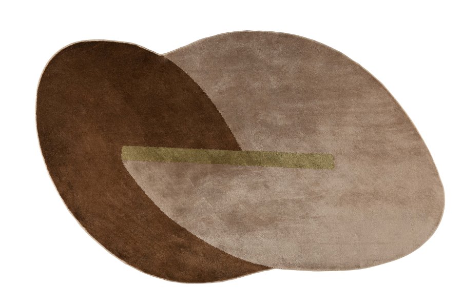 ZUIVER Phila gulvtppe, m. mnster - terra polyester (160x257)