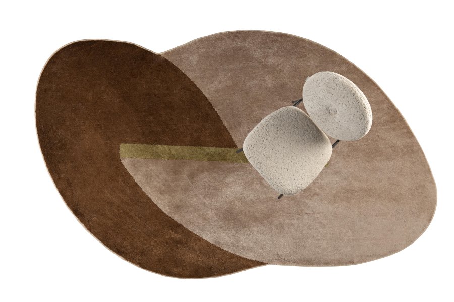 ZUIVER Phila gulvtppe, m. mnster - terra polyester (160x257)