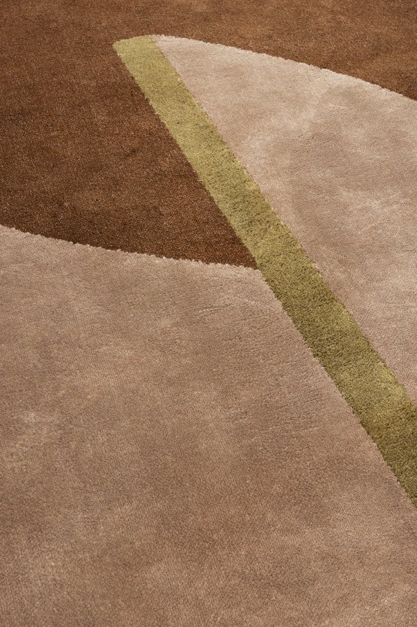 ZUIVER Phila gulvtppe, m. mnster - terra polyester (160x257)