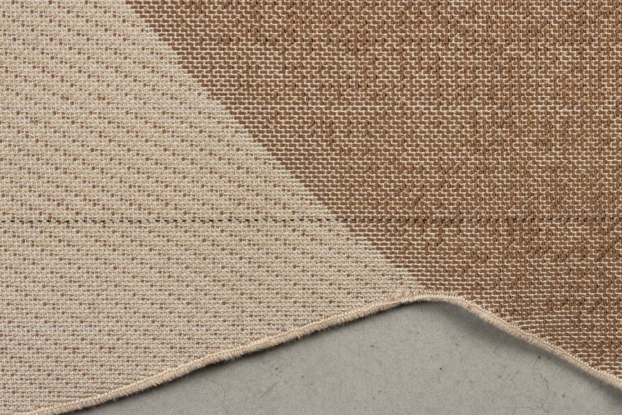 ZUIVER Phila gulvtppe, m. mnster - terra polyester (160x257)