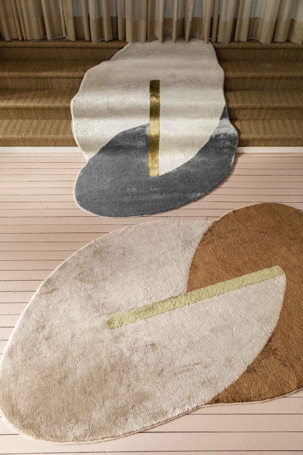 ZUIVER Phila gulvtppe, m. mnster - terra polyester (160x257)