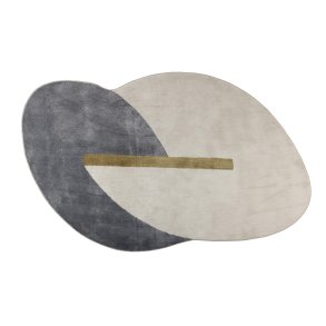 ZUIVER Phila gulvtppe, m. mnster - bl polyester (160x257)