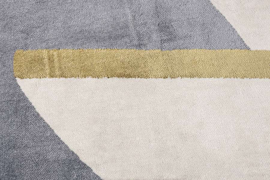 ZUIVER Phila gulvtppe, m. mnster - bl polyester (160x257)