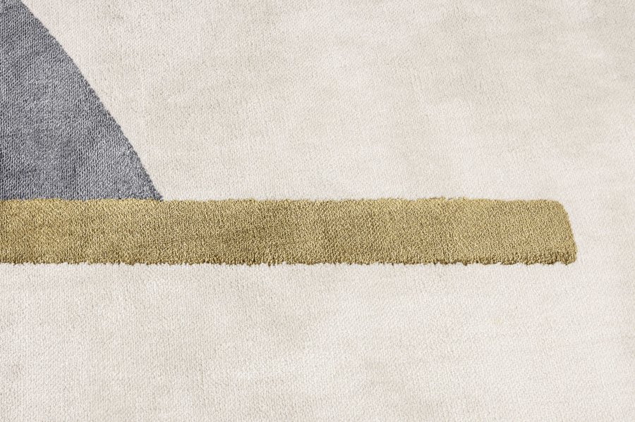 ZUIVER Phila gulvtppe, m. mnster - bl polyester (160x257)