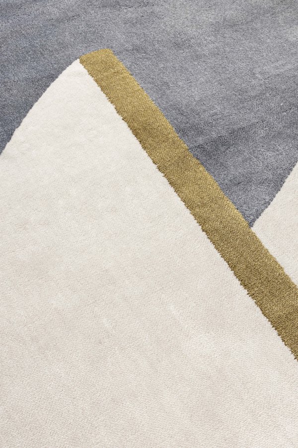 ZUIVER Phila gulvtppe, m. mnster - bl polyester (160x257)