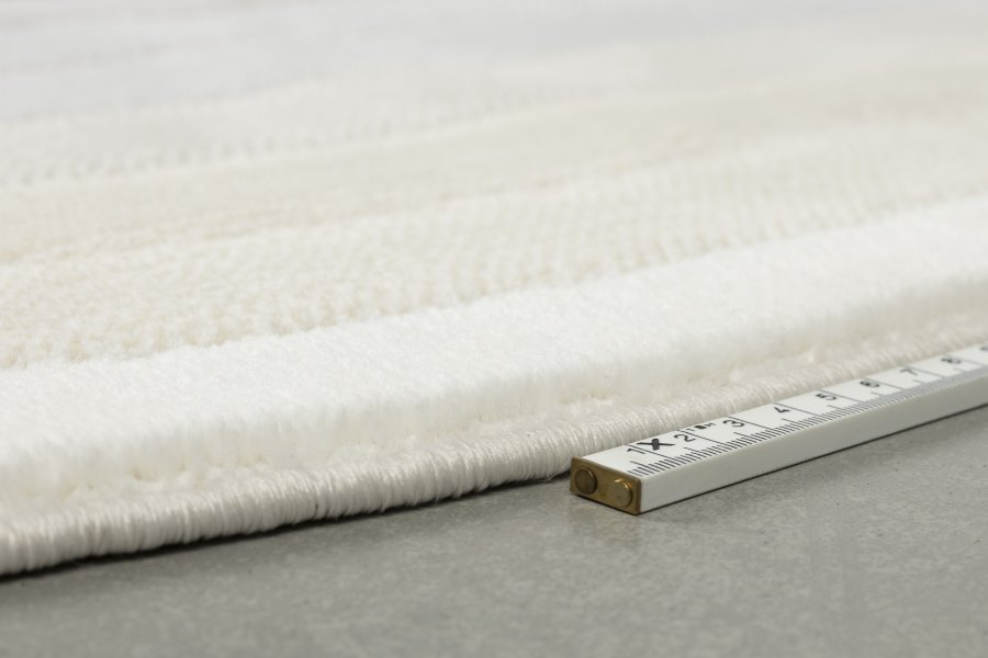 ZUIVER Olympic gulvtppe, m. mnster, oval - bl decolan (200x290)