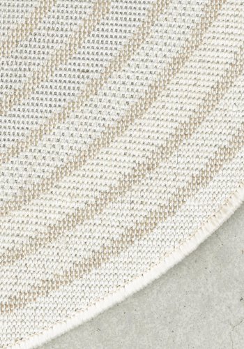 ZUIVER Olympic gulvtppe, m. mnster, oval - bl decolan (67x245)