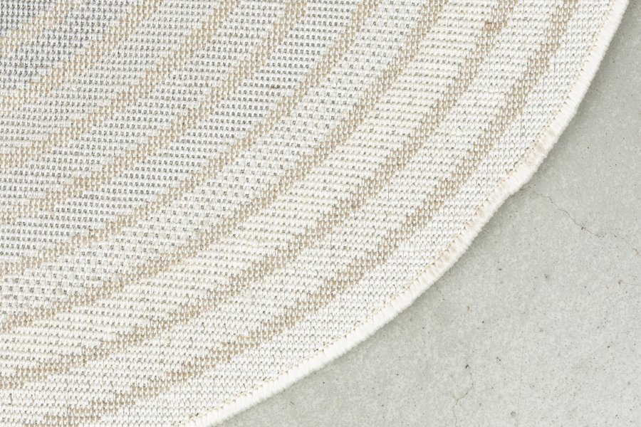 ZUIVER Olympic gulvtppe, m. mnster, oval - bl decolan (67x245)