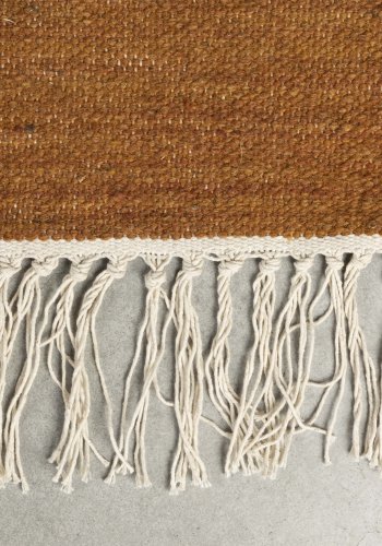 DUTCHBONE Pavillon gulvtppe, rektangulr - brun og multifarvet uld (160x230)