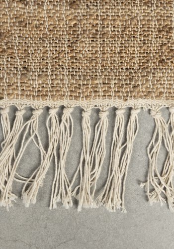 DUTCHBONE Pavillon gulvtppe, rektangulr - brun og multifarvet uld (200x300)