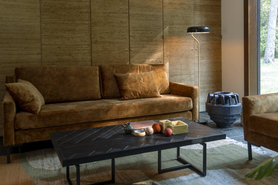 DUTCHBONE Pavillon gulvtppe, rektangulr - brun og multifarvet uld (200x300)