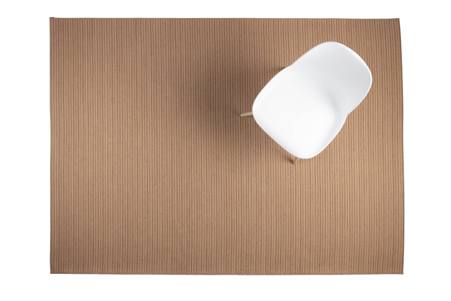 ZUIVER Waves gulvtppe, rektangulr - laks orange uld (170x240)